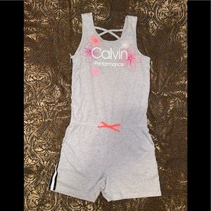 Girl’s Calvin Klein Knit Romper Size 12-14 Largei
